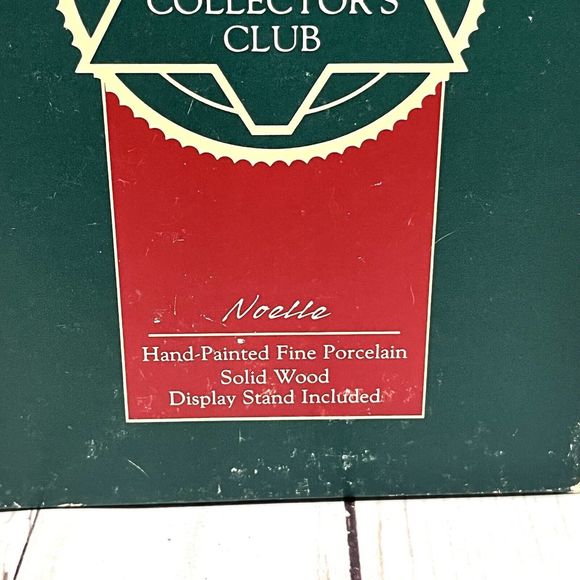 1989 Hallmark Noelle Cat Bell Fine Porcelain Figurine Ornament W/Original Box - Picture 6 of 7